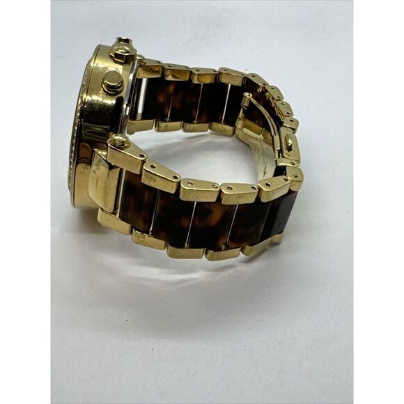 Michael Kors Parker MK5688 Women's Gold Tortoise Analog Dial Quartz Watch JNA432 - Picture 7 of 11
